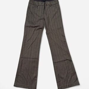 Brown pinstrip trousers